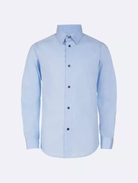 Camicia da bambino in popeline con bottoni