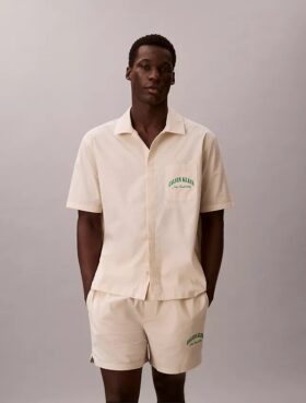 Camicia da notte classica in popeline di cotone Heritage