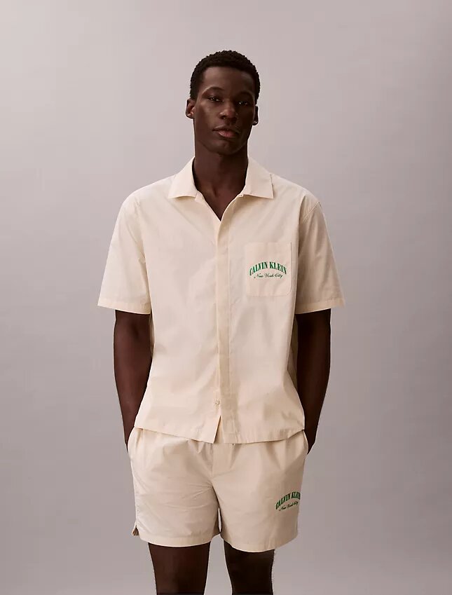 Camicia da notte classica in popeline di cotone Heritage Camicia da notte classica in popeline di cotone Heritage
