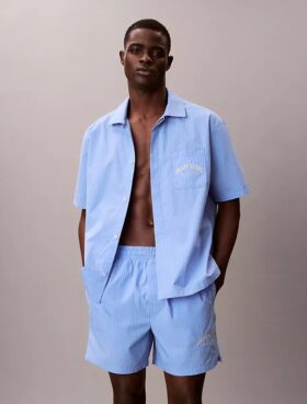 Camicia da notte classica in popeline di cotone Heritage