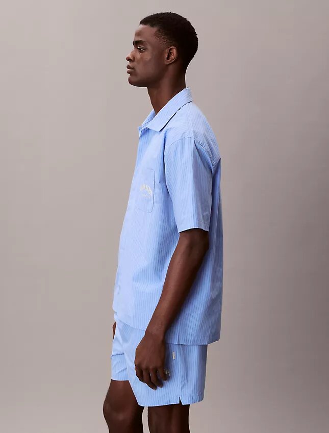 Camicia da notte classica in popeline di cotone Heritage Camicia da notte classica in popeline di cotone Heritage