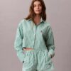 Camicia da notte corta in popeline di cotone Camicia da notte corta in popeline di cotone