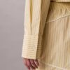 Camicia da notte corta in popeline di cotone