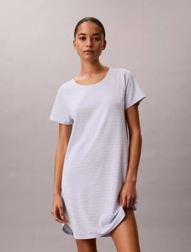 Camicia da notte in misto viscosa e cotone