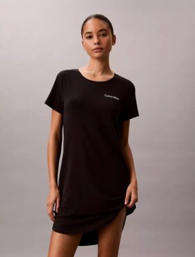 Camicia da notte in misto viscosa e cotone