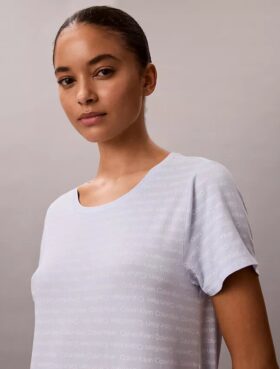 Camicia da notte in misto viscosa e cotone