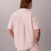 Camicia da notte in popeline di cotone a maniche corte dal taglio morbido Camicia da notte in popeline di cotone a maniche corte dal taglio morbido