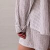 Camicia da notte in popeline di cotone con bottoni e vestibilità comoda Camicia da notte in popeline di cotone con bottoni e vestibilità comoda