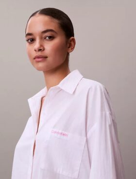 Camicia da notte in popeline di cotone per San Valentino