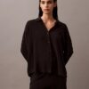 Camicia da notte in viscosa con bottoni Camicia da notte in viscosa con bottoni