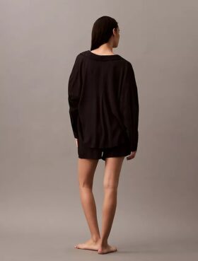 Camicia da notte in viscosa con bottoni