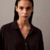 Camicia da notte in viscosa con bottoni Camicia da notte in viscosa con bottoni