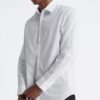 Camicia elegante slim fit in cotone a spina di pesce Camicia elegante slim fit in cotone a spina di pesce