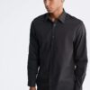 Camicia elegante slim fit in cotone a spina di pesce Camicia elegante slim fit in cotone a spina di pesce
