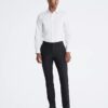 Camicia elegante slim fit in cotone a spina di pesce Camicia elegante slim fit in cotone a spina di pesce