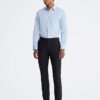 Camicia elegante slim fit in cotone a spina di pesce Camicia elegante slim fit in cotone a spina di pesce