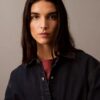 Camicia in Denim dal taglio morbido con bottoni