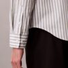 Camicia in popeline lavato a righe tinte in filo Camicia in popeline lavato a righe tinte in filo