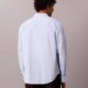 Camicia in popeline lavato a righe tinte in filo Camicia in popeline lavato a righe tinte in filo