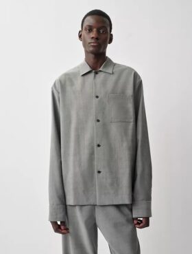 Camicia in tessuto Atlas