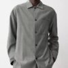 Camicia in tessuto Atlas