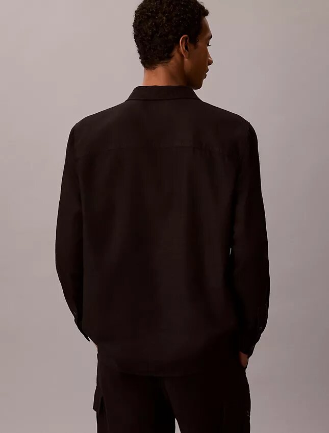 Camicia oversize in misto lino Camicia oversize in misto lino