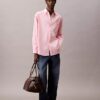 Camicia oversize in popeline di cotone con bottoni Camicia oversize in popeline di cotone con bottoni