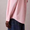 Camicia oversize in popeline di cotone con bottoni Camicia oversize in popeline di cotone con bottoni