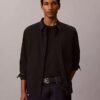 Camicia oversize in twill lavato Camicia oversize in twill lavato