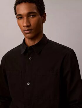 Camicia oversize in twill lavato Camicia oversize in twill lavato