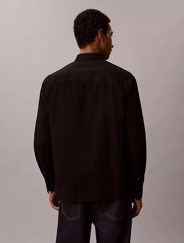Camicia oversize in twill lavato Camicia oversize in twill lavato