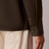 Camicia oversize in twill lavato