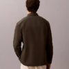 Camicia oversize in twill lavato