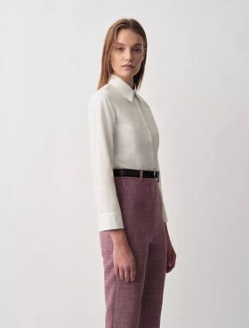 Camicia slim a bottoni Daisy