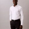 Camicia slim fit a bottoni in tinta unita color acciaio Camicia slim fit a bottoni in tinta unita color acciaio