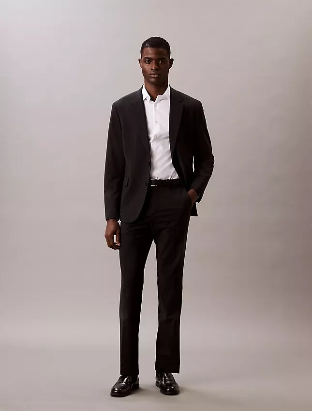 Camicia slim fit a bottoni in tinta unita color acciaio Camicia slim fit a bottoni in tinta unita color acciaio