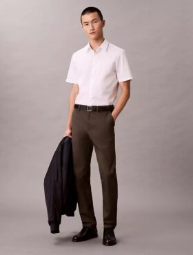 Camicia slim fit in Cotton Stretch con bottoni