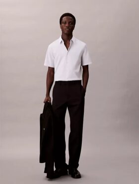 Camicia slim fit in Cotton Stretch con bottoni