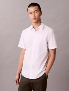 Camicia slim fit in Cotton Stretch con bottoni