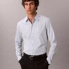 Camicia slim in cotone Cotton Stretch a quadri con bottoni Camicia slim in cotone Cotton Stretch a quadri con bottoni