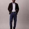 Camicia slim in cotone elasticizzato a righe con colletto button-down Camicia slim in cotone elasticizzato a righe con colletto button-down