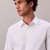 Camicia slim in cotone elasticizzato con colletto button-down Camicia slim in cotone elasticizzato con colletto button-down