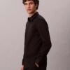Camicia slim in cotone elasticizzato con colletto button-down Camicia slim in cotone elasticizzato con colletto button-down