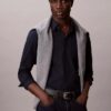 Camicia slim in cotone elasticizzato con colletto button-down Camicia slim in cotone elasticizzato con colletto button-down