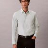 Camicia slim in cotone elasticizzato Supima Camicia slim in cotone elasticizzato Supima