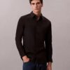 Camicia slim in cotone elasticizzato Supima Camicia slim in cotone elasticizzato Supima