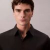 Camicia slim in cotone elasticizzato Supima Camicia slim in cotone elasticizzato Supima