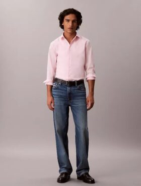 Camicia slim in cotone elasticizzato Supima