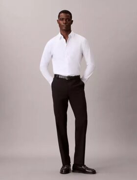Camicia slim in cotone elasticizzato Supima