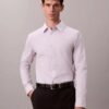 Camicia slim in cotone elasticizzato Supima Camicia slim in cotone elasticizzato Supima